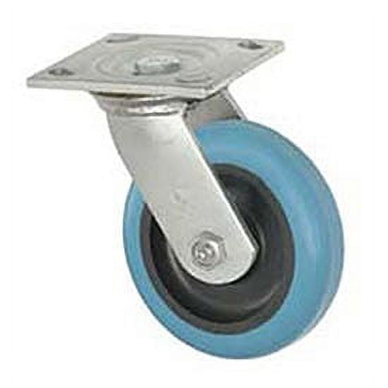 Global Industrial Heavy Duty Swivel Plate Caster 4"" Molded Plastic Wheel 420 Lb