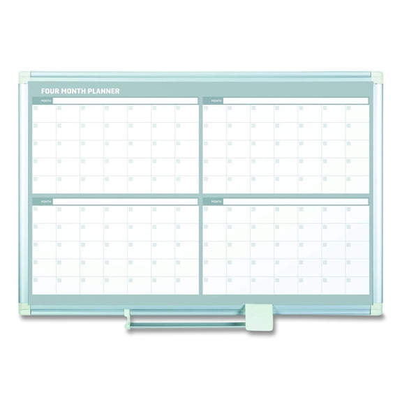MasterVision 48 x 36 in. 4 Month Planner Dry Erase Board