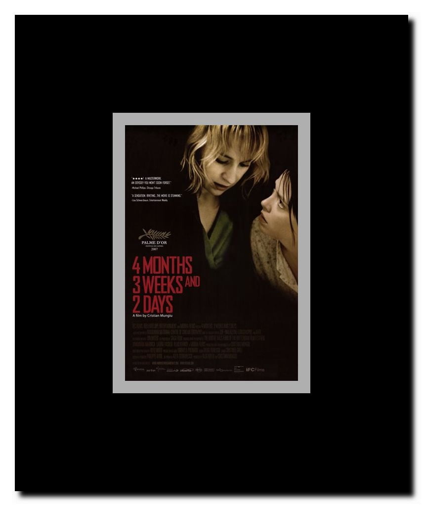 4 Months 3 Weeks and 2 Days Framed Movie Poster