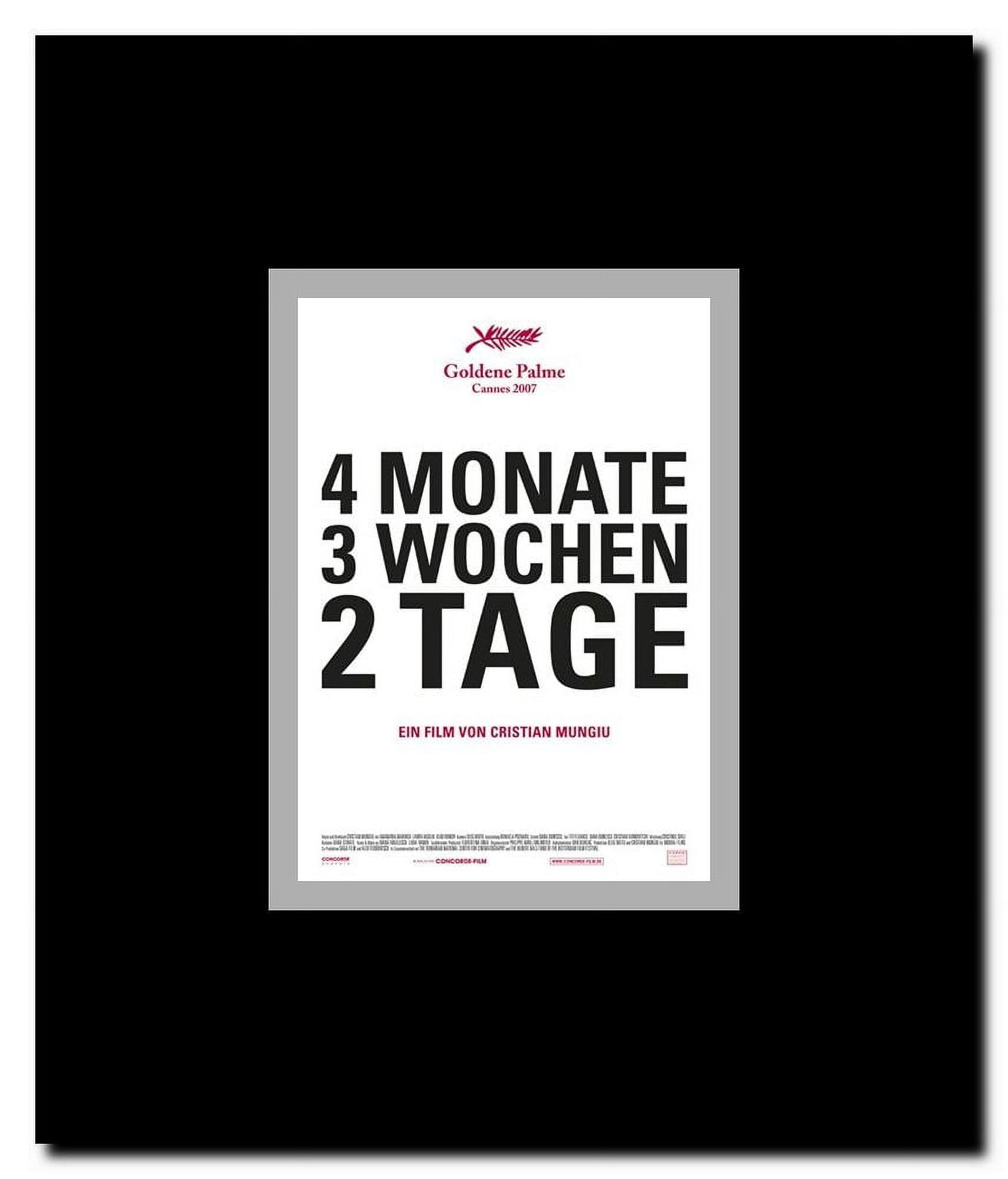 4 Months 3 Weeks and 2 Days Framed Movie Poster