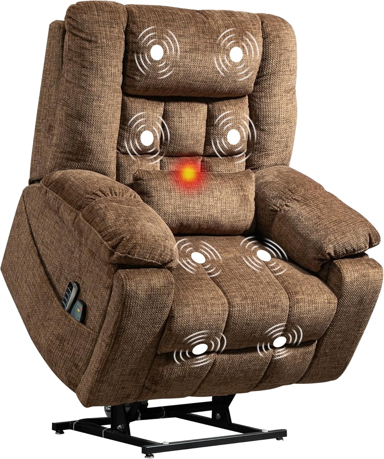 4-Motor Power Lift Chairs for Elderly with Heat & Massage, Infinite ...