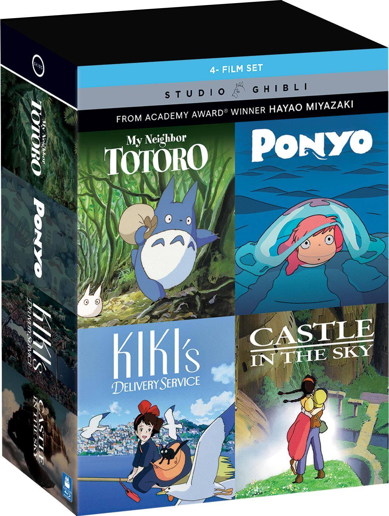 4-Movie Studio Ghibli Collection (My Neighbor Totoro / Ponyo / Kiki'S Delivery Service / Castle In The Sky) (Walmart Exclusive) (Blu-ray), Anime, Shout! Factory