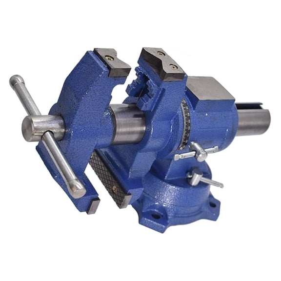 4 Multipurpose Vise Vise Swivel Base and Head with Anvil, Heavy-Duty Multi-Jaw 360-Degree Vise Rotation Clamp-on for Clamping Fixing Equipment Home or Industrial Use