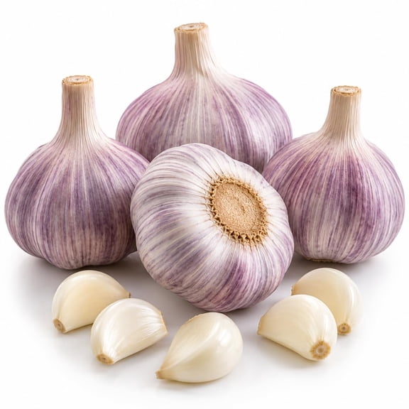 4 Music Garlic Bulbs for Planting, Large Heirloom Hardneck Seed Garlic, High Yield, Cold Hardy Fall Planting