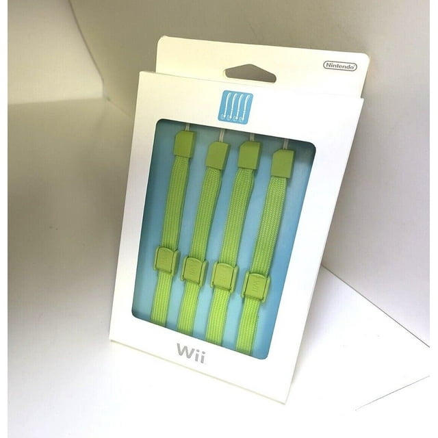 4 NEW Green Official Authentic Original OEM Nintendo Wii Remote Wrist
