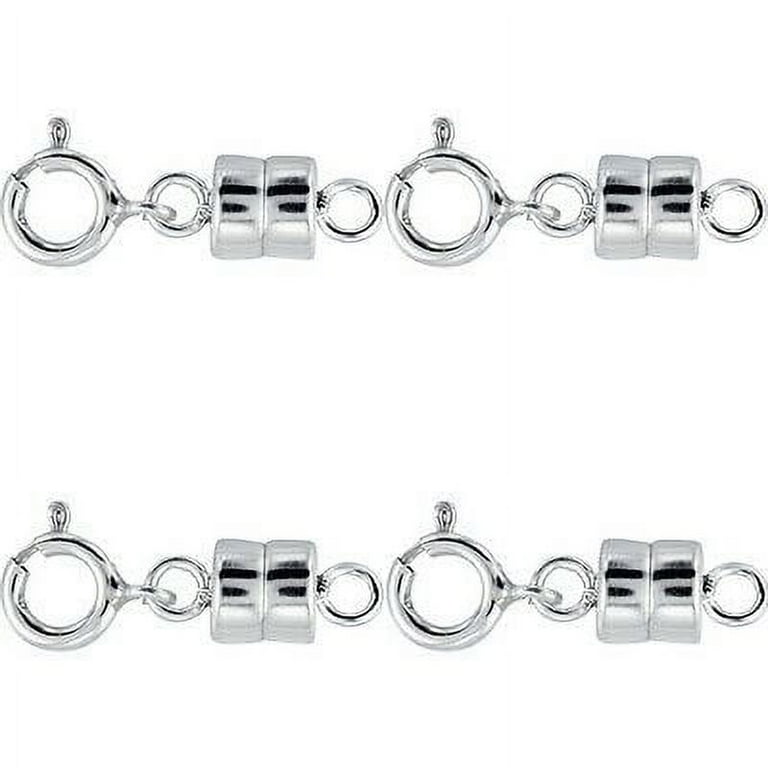 4-Pack USA Made Solid Sterling Silver Magnetic Jewelry