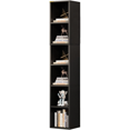 4 Narrow Bookcase Bookshelf 4Tier Open Bookcase Cubby Bookshelf