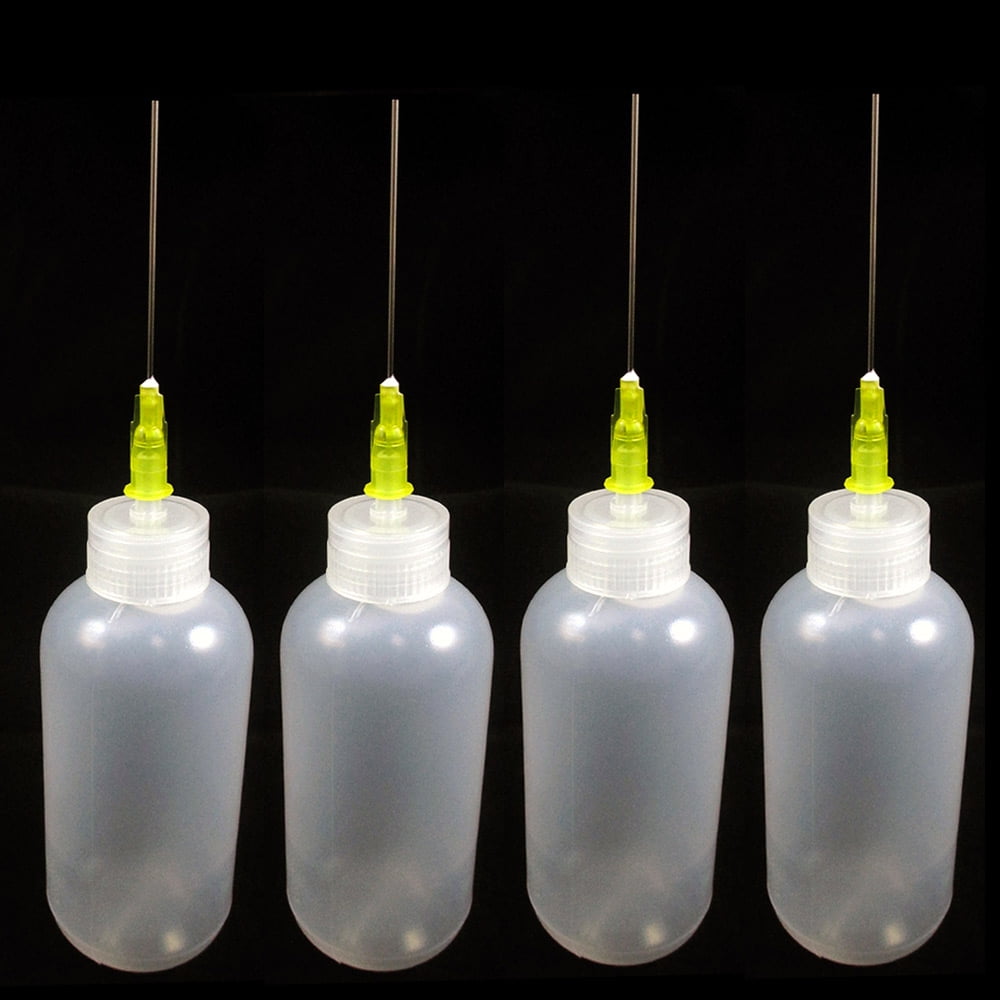 4 Needle Tip Plastic Bottle Dispenser Oil Solvent Ink Applicator