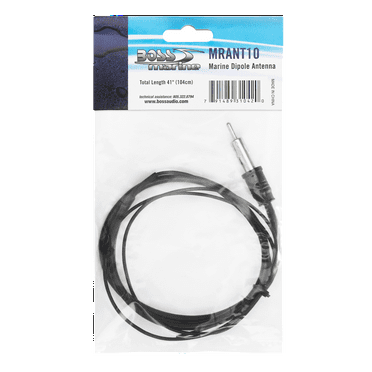 BOSS Audio Systems MRANT10 Weatherproof Marine Dipole Hideaway Antenna,Black