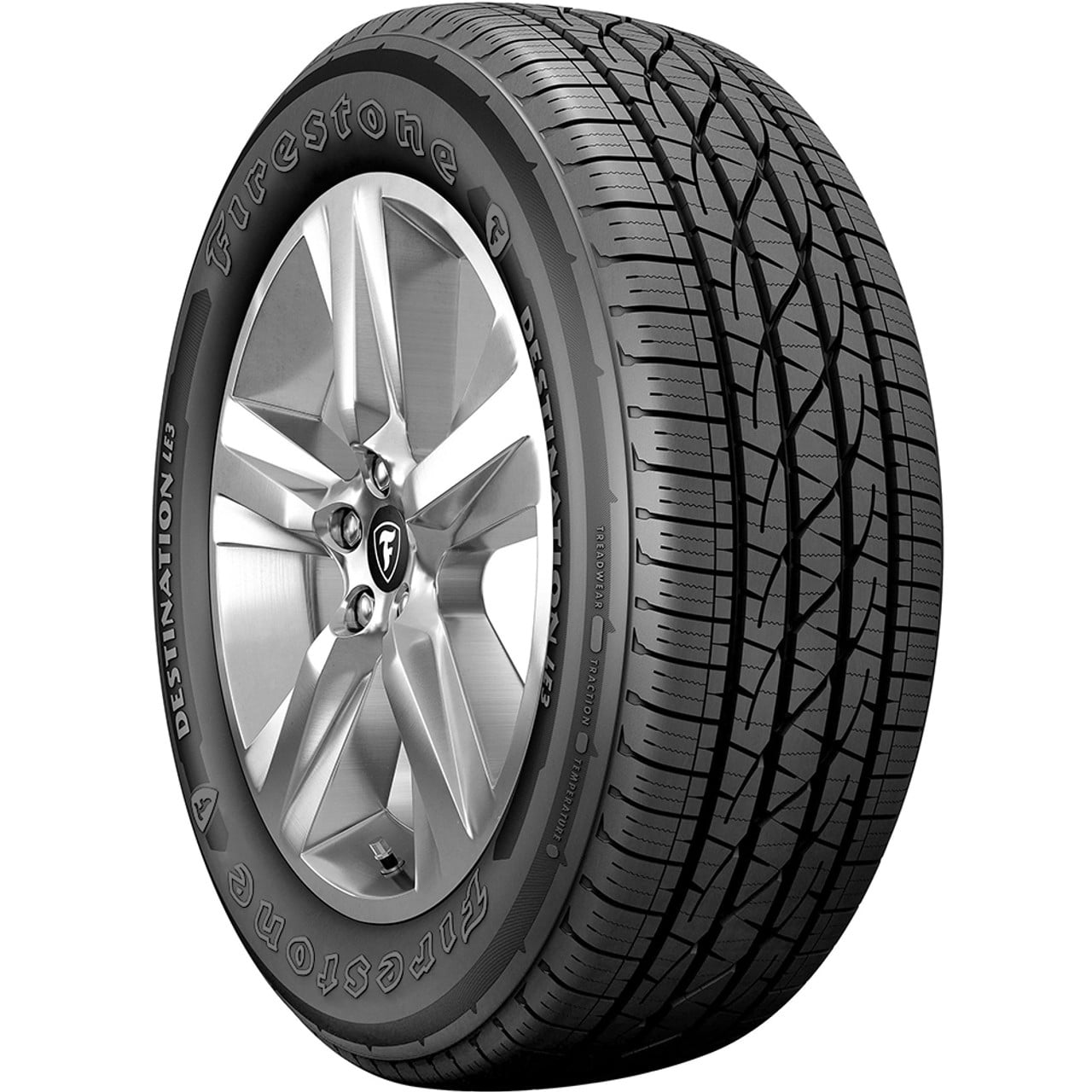 4 New Firestone Destination LE 3 All-Season Tires - 235/50R19 99H Fits: 2018-19 Chevrolet Equinox Premier, 2020-23 Chevrolet Equinox LT