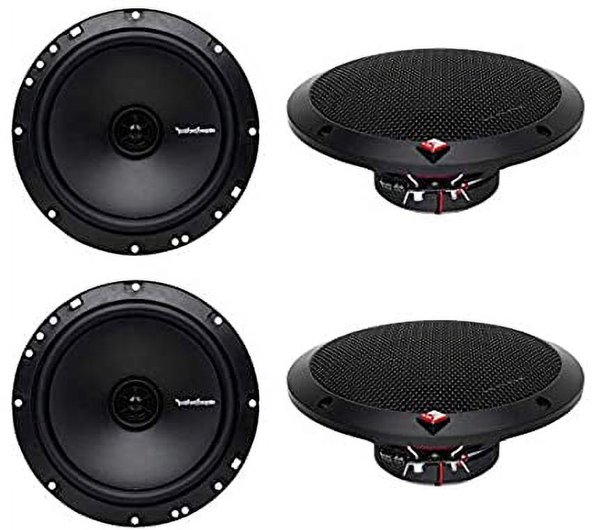 4) New Rockford Fosgate R1675X2 6.75" 180W 2 Way Coaxial Car Stereo