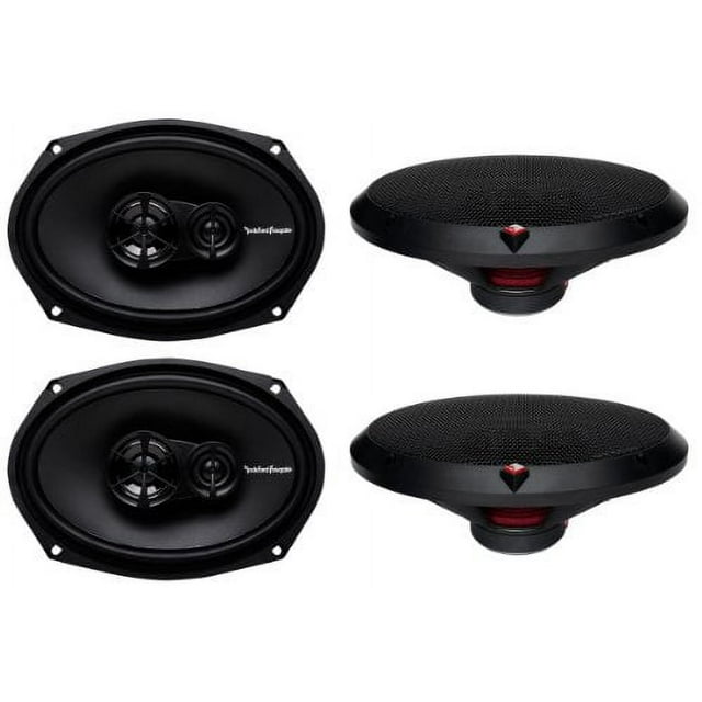 4) New Rockford Fosgate R169X3 6x9" 260W 3 Way Car Coaxial Speakers Audio Stereo