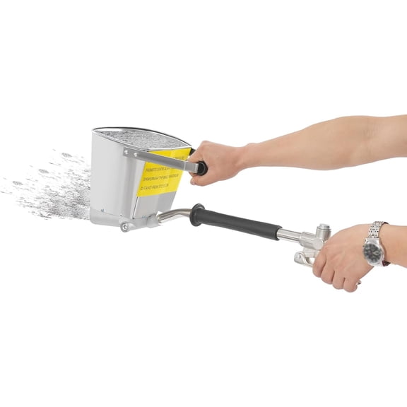 4-Nozzle Cement Stucco Sprayer Gun High Efficiency Mortar Applicator Adjustable Rotating Handle Aluminum & Steel Build for Smooth Wall Coating Repair