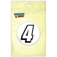 thumbnail image 1 of 4 Number Four Pinback Button Pin Badge, 1 of 2