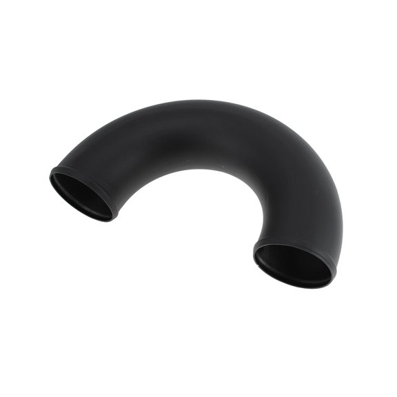 4" OD 180 Degree U Bend 6064 Aluminum Alloy Tube Intercooler Pipe Surface Blasting Air Intake Connection Hose W/ Double Bead Roll 3.9" Length Black