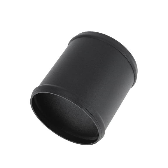 4" OD Straight 6064 Aluminum Alloy Tube Intercooler Pipe Surface Blasting Air Intake Connection Hose W/ Double Bead Roll 3.9" Length Black