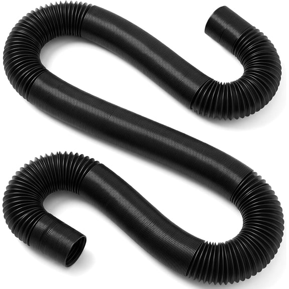 4 in OD x 25 ft Flexible Drain Pipe Expandable Landscaping Drain Pipe Corrugated Pond Tubing PE Hose Black Solid Tubing for Pond Pump Fountain Garden Swimming Pool Fountain Waterfall