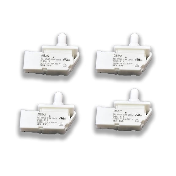 (4) Omron D3D-111 Switch SPDT Panel Mount Snap-In 1A 125V Refrigerator Switch