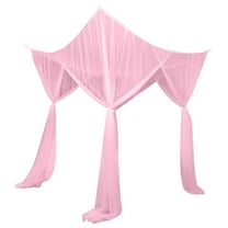4 Openings Bed Canopy Net Twin Bed Canopy Bed Curtains for Girls Kids Rooms