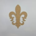 thumbnail image 1 of 4" Ornate Fleur de Lis, Unfinished MDF Art Shape by Wooden Craft Cutouts, 1 of 1