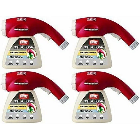 Nessagro Ortho Dial N Spray Hose End Sprayer Extended Grip - 14 Settings - 4 Pack