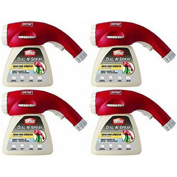 Nessagro Ortho Dial N Spray Hose End Sprayer Extended Grip - 14 Settings - 4 Pack