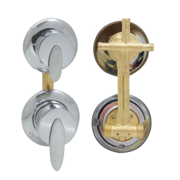 4 Outlet 10cm Thermostat Shower Faucet Intubation Mixing Tap Diverter Temperature Mixer Control For Shower