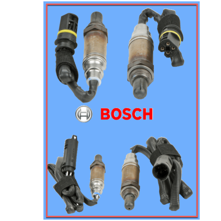 4 Oxygen Sensors OEM BOSCH Upstream/Downstream for BMW Range Rover MPN #13477
