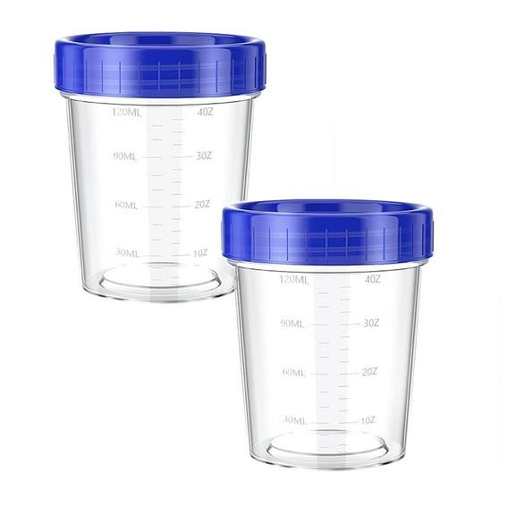4 Oz Freezer Storage Containers with Lids, Soup Containers with Lids, Airtight Condiment Cups for Salad Dressing, Meal Prep, Snack 2PCS