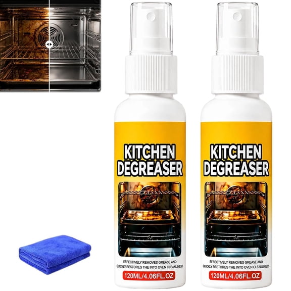 4 Oz Kitchen Degreaser Spray - Heavy Duty Degreaser,Mild, Safe, Effective Grease Remover for Stove, Counter, Cookware