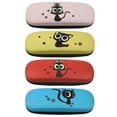 thumbnail image 1 of [4 PACK / 3 PACK], JAVOedge Printed Pattern Durable Hard Clamshell Eyeglass Case with Bonus Microfiber Cloth, 1 of 7