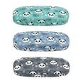 thumbnail image 1 of [4 PACK / 3 PACK], JAVOedge Printed Pattern Durable Hard Clamshell Eyeglass Case with Bonus Microfiber Cloth, 1 of 7