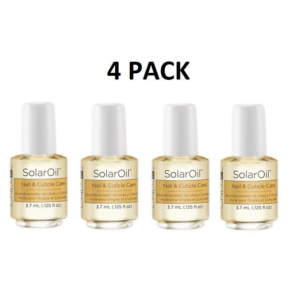 4 PACK CND SOLAR OIL Nail & Cuticle Conditional 0.125 oz MINI * BEAUTY TALK LA *
