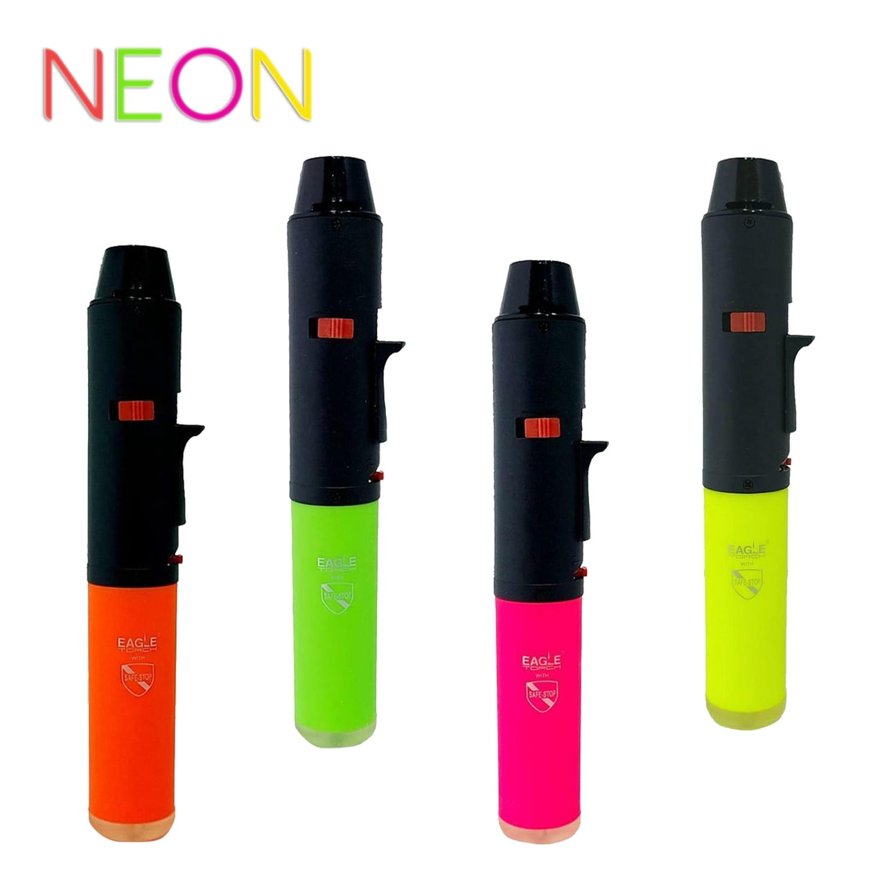 4 PACK Eagle Torch Pen Lighter Neon Jet Flame Windproof BBQ Cigar