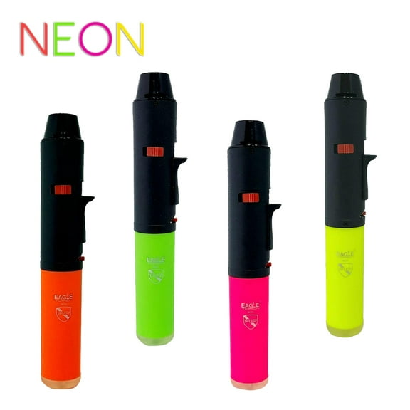 4 PACK Eagle Torch Pen Lighter Neon Jet Flame Windproof BBQ Cigar Cooking Refillable Lighter