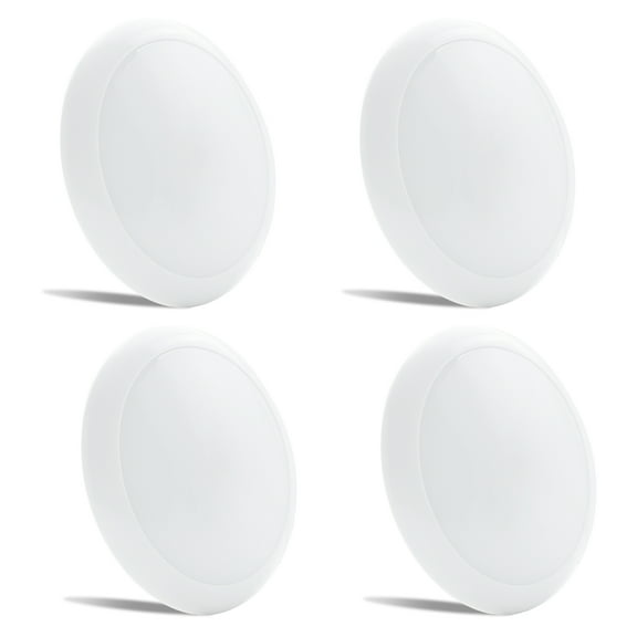 4 PACK Leisure LED RV Boat Surface Mount Ceiling Light 7" 750 Lumen Super Slim LED Panel Light DC 12V 10W Downlights Cool White