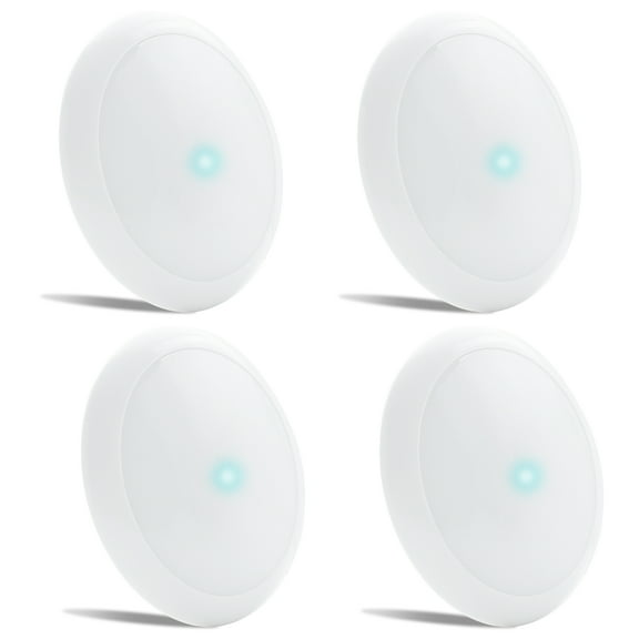 4 PACK Leisure LED RV Boat Surface Mount Ceiling Light with Touch on/off Switch 7" 750 Lumen Super Slim LED Panel Light DC 12V 10W Downlights Natural White