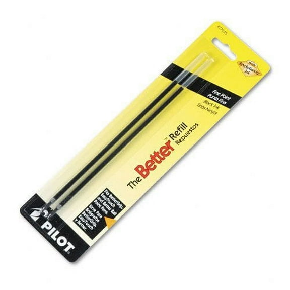 4 PACK Pilot Ink Refills, 2-Pack for Better/EasyTouch Pen Fine Pt Black (77215)