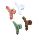 thumbnail image 1 of 4 PACK Plush Hair Claw Clips,Faux Fur Hair Claw Clips Big Hair Clips For Thick Hair,Cute Claw Clips Hair Accessories for Girls, 1 of 4
