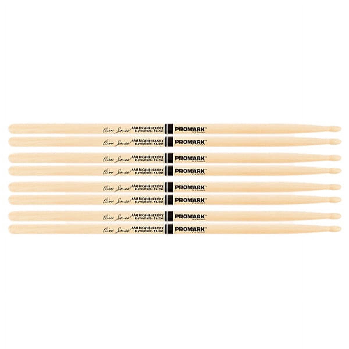 4 PACK ProMark Elvin Jones Jazz Wood Tip Hickory Drumsticks TXJZW-4