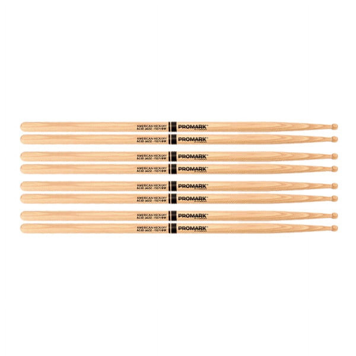 4 PACK Promark Hickory 718 "Acid Jazz" Wood Tip drumstick TX718W-4