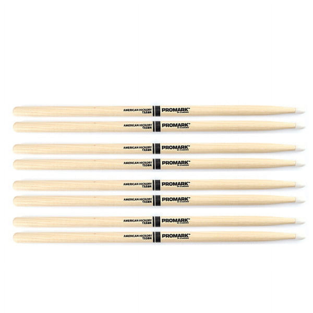 4 PACK Promark TX5BN American Hickory Nylon Tip TX5BN-4