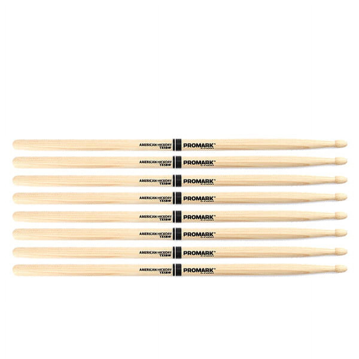 4 PACK Promark TX5BW American Hickory Wood Tip TX5BW-4