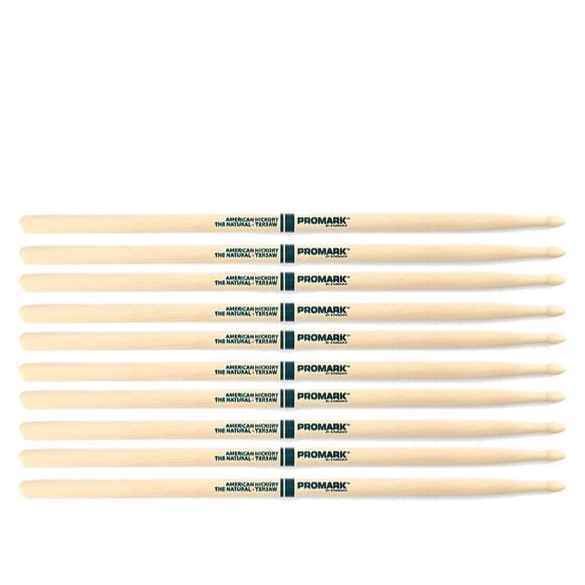 4 PACK Promark TXR5AW American Hickory Natural Wood Tip, Unlacquered TXR5AW-4