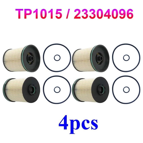 4 PACK TP1015 Fuel Filter Kit & Gaskets For Chevrolet Silverado 3.0L 23304096