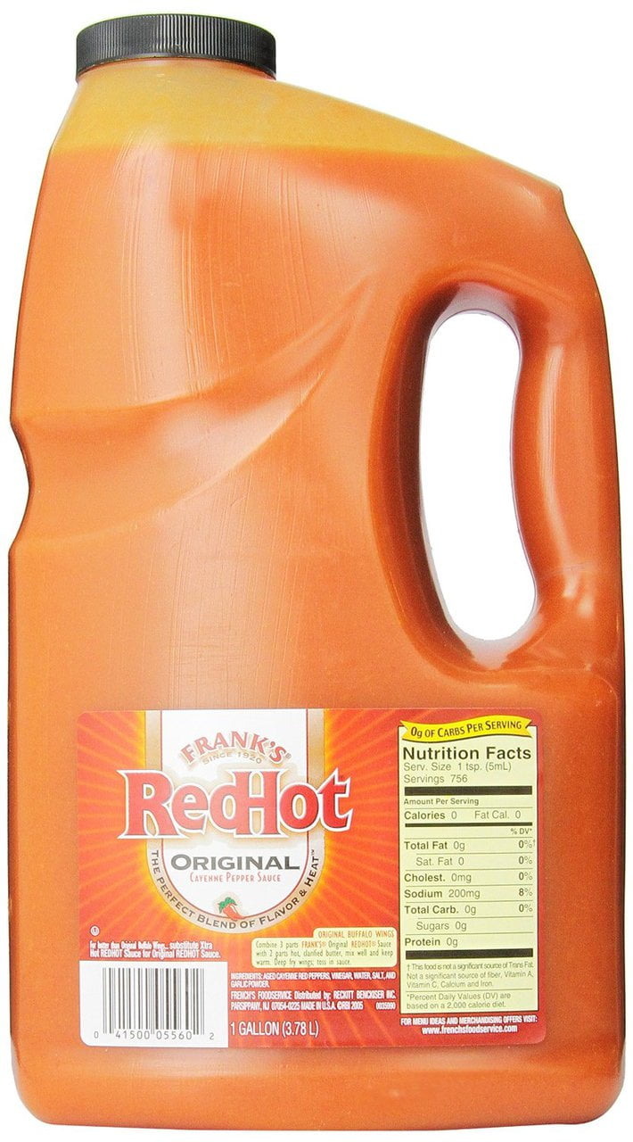 4 PACKS : Frank's Red Hot Cayenne Pepper Sauce, Original, 128 Ounce