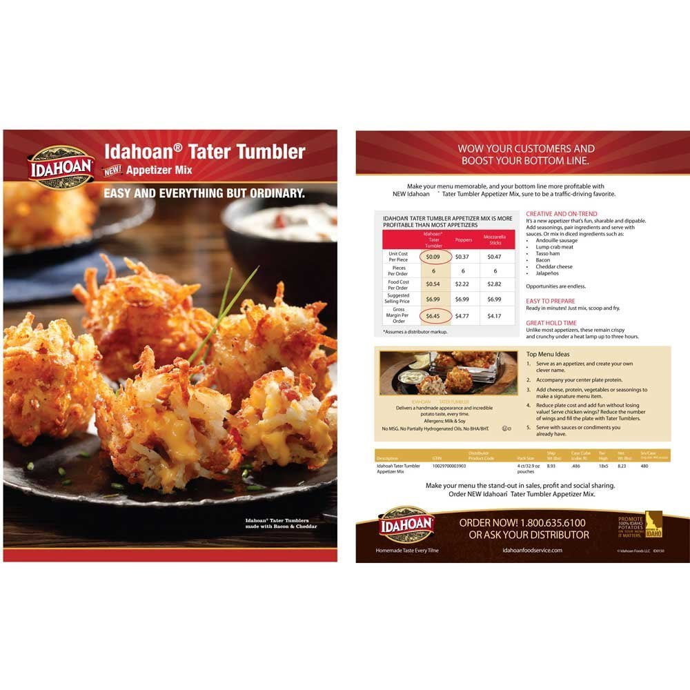 4 PACKS: Idahoan Appetizer Potato Bites Mix, 32.9 Ounce -- 4 per case.