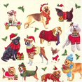thumbnail image 1 of 4 PACKS PAPER COCKTAIL NAPKINS/CHRISTMAS DOGS 4 Packs Paper Cocktail Napkins/Christmas Dogs, 1 of 1