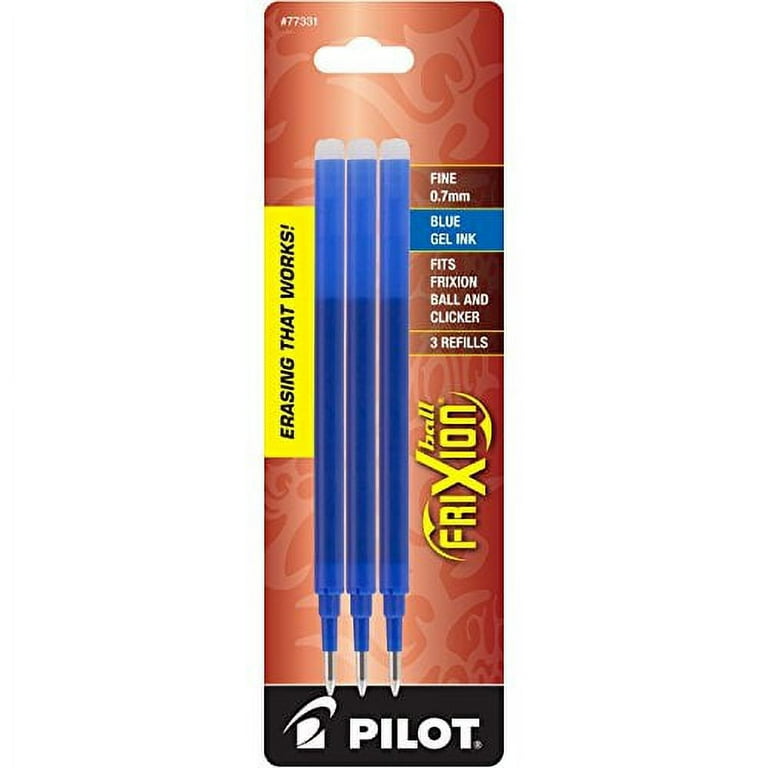 Pilot FriXion Erasable Gel Ink Pens in Red - Fine Point - Pack of 3 with 2  Refill Packs