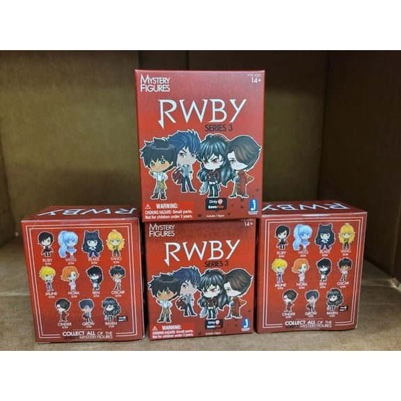 4 PACKS RWBY Mystery Figures Box Brand New